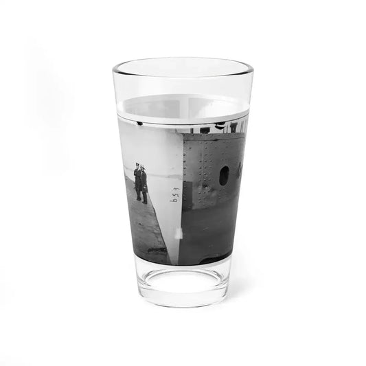 James River, Va. Deck And Turret Of U.S.S. Monitor(2) (U.S. Civil War) Pint Glass 16oz 16oz - Go Mug Yourself