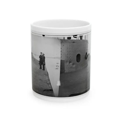 James River, Va. Deck And Turret Of U.S.S. Monitor(2) (U.S. Civil War) White Coffee Mug 11oz - Go Mug Yourself