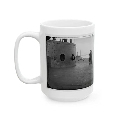 James River, Va. Deck And Turret Of U.S.S. Monitor(2) (U.S. Civil War) White Coffee Mug - Go Mug Yourself