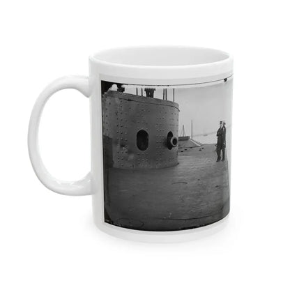 James River, Va. Deck And Turret Of U.S.S. Monitor(2) (U.S. Civil War) White Coffee Mug - Go Mug Yourself