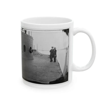 James River, Va. Deck And Turret Of U.S.S. Monitor(2) (U.S. Civil War) White Coffee Mug - Go Mug Yourself