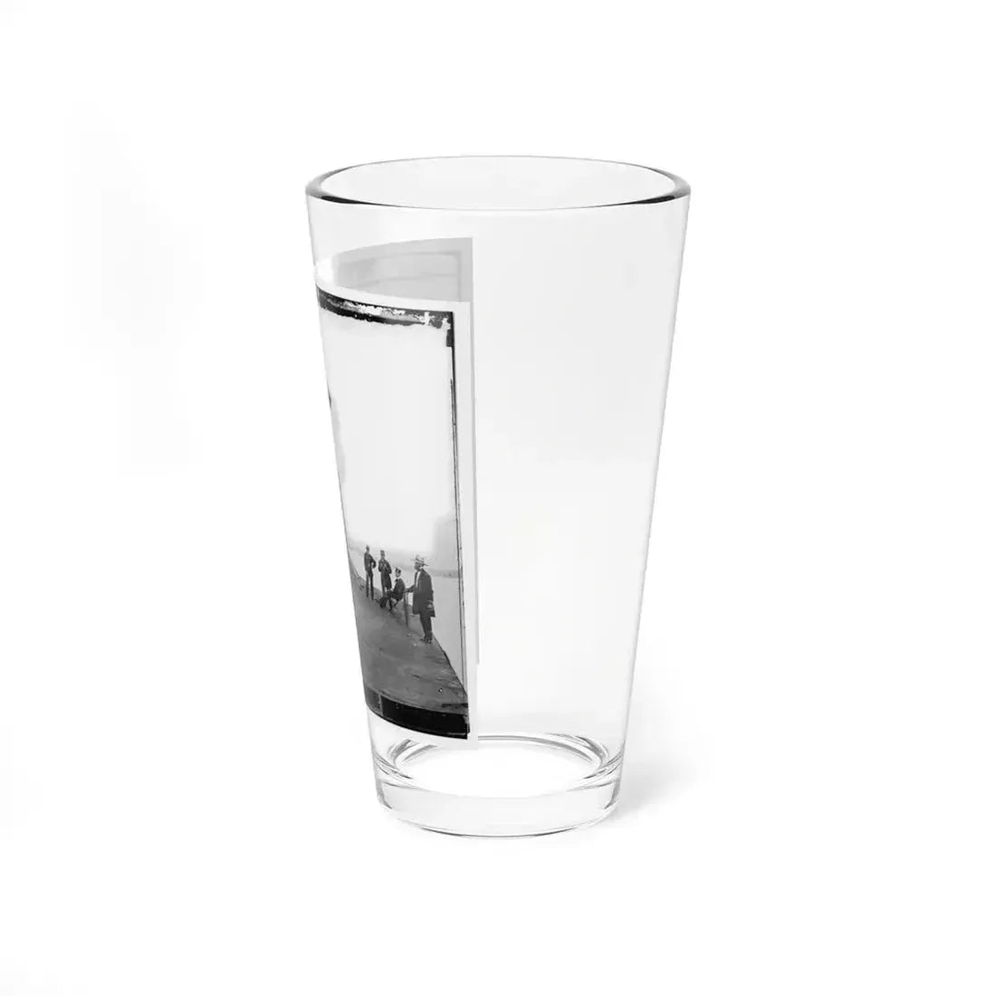 James River, Va. Deck And Turret Of U.S.S. Monitor Seen From The Bow (I.E. Stern) (U.S. Civil War) Pint Glass 16oz - Go Mug Yourself