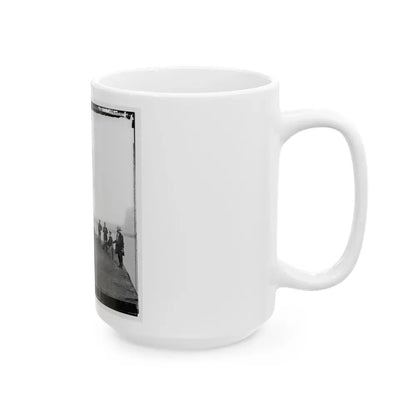 James River, Va. Deck And Turret Of U.S.S. Monitor Seen From The Bow (I.E. Stern) (U.S. Civil War) White Coffee Mug - Go Mug Yourself
