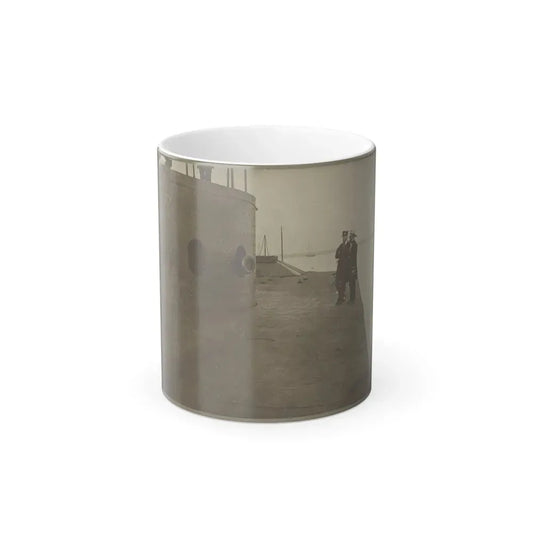 James River, Va. Deck and Turret of U.S.S. Monitor (U.S. Civil War) Color Changing Coffee Mug 11oz Default Title 11oz - Go Mug Yourself