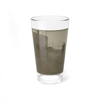 James River, Va. Deck And Turret Of U.S.S. Monitor (U.S. Civil War) Pint Glass 16oz 16oz - Go Mug Yourself