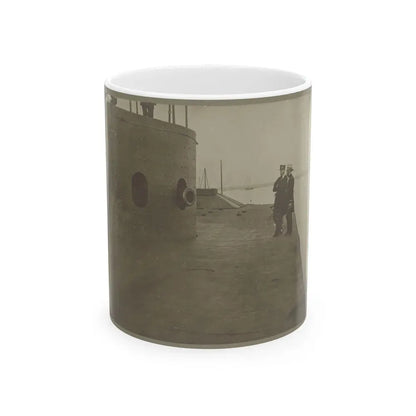 James River, Va. Deck And Turret Of U.S.S. Monitor (U.S. Civil War) White Coffee Mug 11oz - Go Mug Yourself