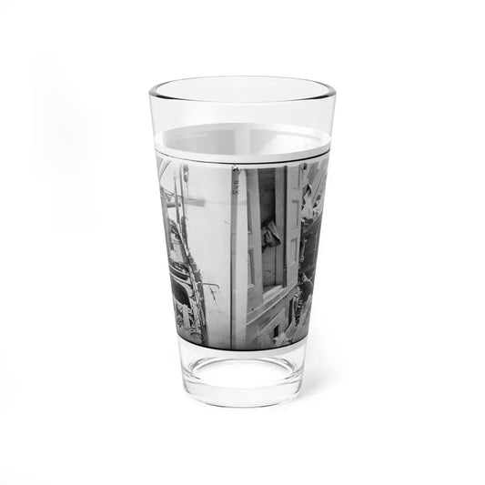James River, Va. Deck Of Confederate Gunboat Teaser, Captured By U.S.S. Maratanza, Showing Damage From Shell Fire (U.S. Civil War) Pint Glass 16oz 16oz - Go Mug Yourself