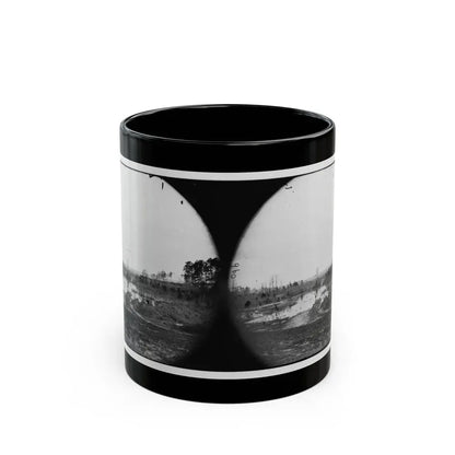 James River, Va. Point Where Army Of The Potomac Crossed In June 1864 (Wyanoke Wharf ) (U.S. Civil War) Black Coffee Mug 11oz - Go Mug Yourself