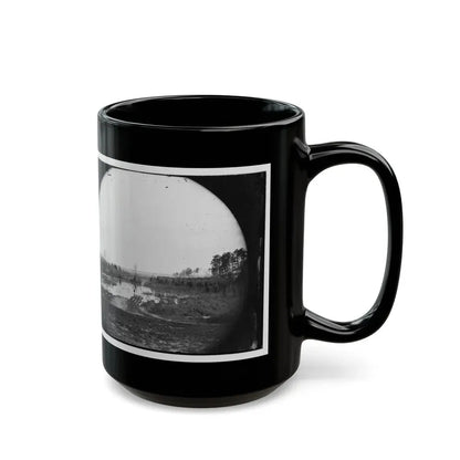 James River, Va. Point Where Army Of The Potomac Crossed In June 1864 (Wyanoke Wharf ) (U.S. Civil War) Black Coffee Mug - Go Mug Yourself