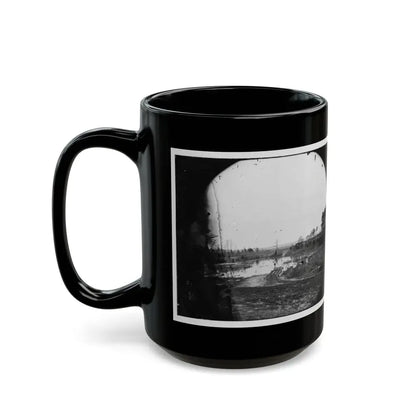 James River, Va. Point Where Army Of The Potomac Crossed In June 1864 (Wyanoke Wharf ) (U.S. Civil War) Black Coffee Mug - Go Mug Yourself