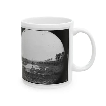 James River, Va. Point Where Army Of The Potomac Crossed In June 1864 (Wyanoke Wharf ) (U.S. Civil War) White Coffee Mug - Go Mug Yourself