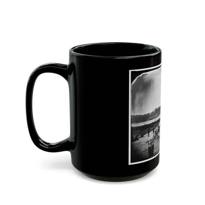 James River, Va. Pontoon Bridge (U.S. Civil War) Black Coffee Mug - Go Mug Yourself