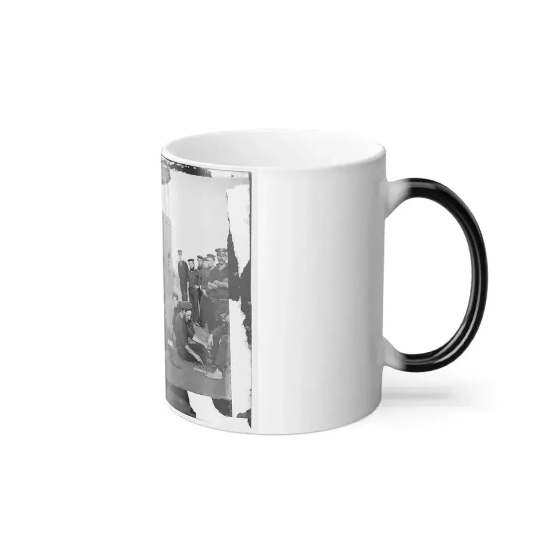 James River, Va. Sailors Relaxing on Deck of U.S.S. Monitor (U.S. Civil War) Color Changing Coffee Mug 11oz - Go Mug Yourself
