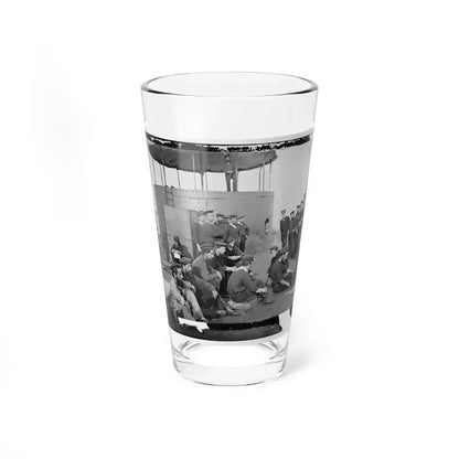 James River, Va. Sailors Relaxing On Deck Of U.S.S. Monitor (U.S. Civil War) Pint Glass 16oz 16oz - Go Mug Yourself