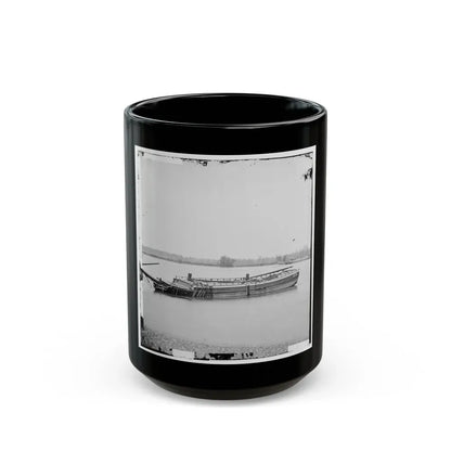 James River, Va. Schooners Sunk To Obstruct Passage (U.S. Civil War) Black Coffee Mug 15oz - Go Mug Yourself