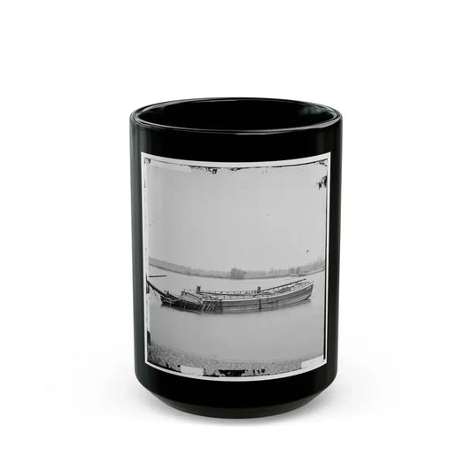 James River, Va. Schooners Sunk To Obstruct Passage (U.S. Civil War) Black Coffee Mug 15oz - Go Mug Yourself