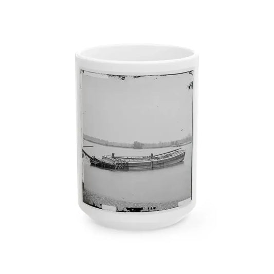 James River, Va. Schooners Sunk To Obstruct Passage (U.S. Civil War) White Coffee Mug 15oz - Go Mug Yourself