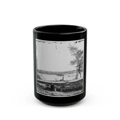 James River, Va. Sunken Confederate Ships Virginia (Ram) And Jamestown (U.S. Civil War) Black Coffee Mug 15oz - Go Mug Yourself