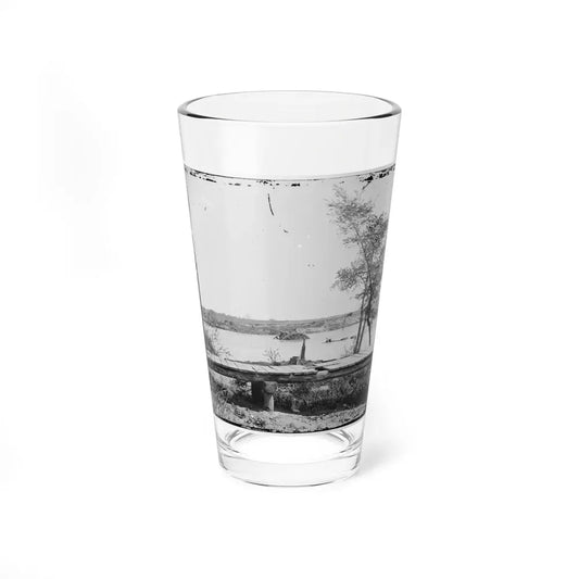 James River, Va. Sunken Confederate Ships Virginia (Ram) And Jamestown (U.S. Civil War) Pint Glass 16oz 16oz - Go Mug Yourself