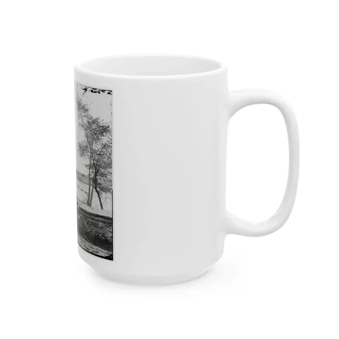 James River, Va. Sunken Confederate Ships Virginia (Ram) And Jamestown (U.S. Civil War) White Coffee Mug - Go Mug Yourself