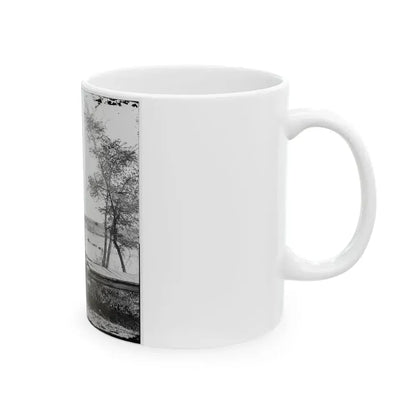 James River, Va. Sunken Confederate Ships Virginia (Ram) And Jamestown (U.S. Civil War) White Coffee Mug - Go Mug Yourself