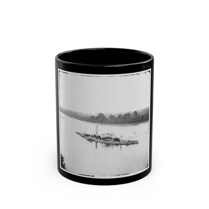 James River, Va. U.S.S. Casco, Light-Draft Monitor (U.S. Civil War) Black Coffee Mug 11oz - Go Mug Yourself
