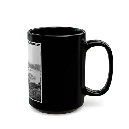 James River, Va. U.S.S. Monitor Canonicus Taking On Coal From A Schooner (U.S. Civil War) Black Coffee Mug - Go Mug Yourself