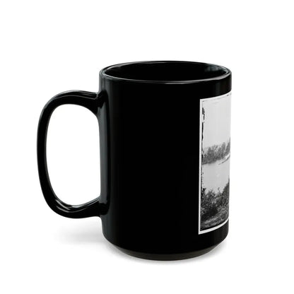 James River, Va. U.S.S. Monitor Canonicus Taking On Coal From A Schooner (U.S. Civil War) Black Coffee Mug - Go Mug Yourself