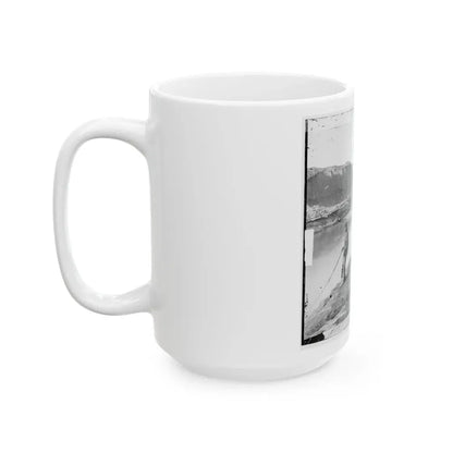 James River, Va. View Of The Completed Dutch Gap Canal (U.S. Civil War) White Coffee Mug - Go Mug Yourself