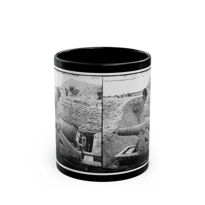 James River, Va. Another Confederate Gun Emplacement At Howlett House, Trent's Reach (U.S. Civil War) Black Coffee Mug-11oz-Go Mug Yourself