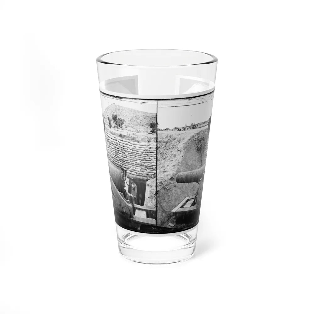 James River, Va. Another Confederate Gun Emplacement At Howlett House, Trent's Reach (U.S. Civil War) Pint Glass 16oz-16oz-Go Mug Yourself