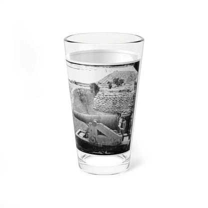 James River, Va. Another Confederate Gun Emplacement At Howlett House, Trent's Reach (U.S. Civil War) Pint Glass 16oz-Go Mug Yourself