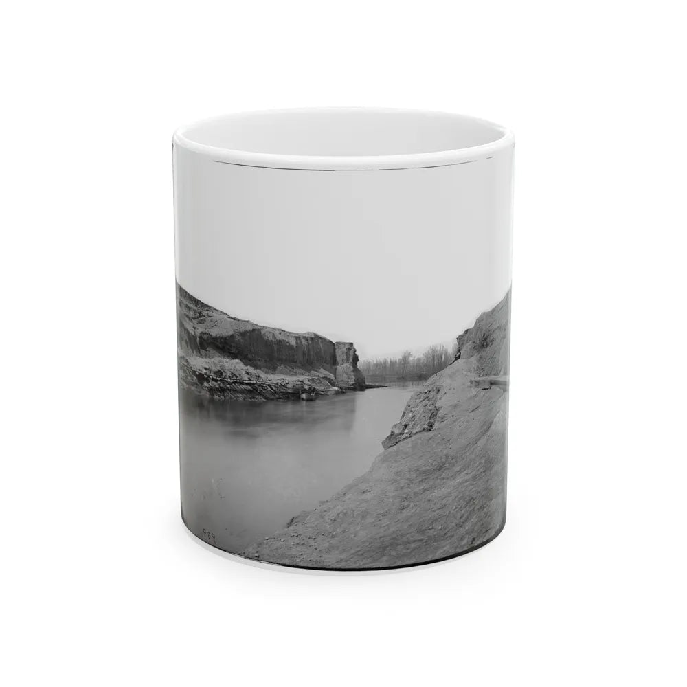 James River, Va. Another View Of The Dutch Gap Canal (U.S. Civil War) White Coffee Mug-11oz-Go Mug Yourself