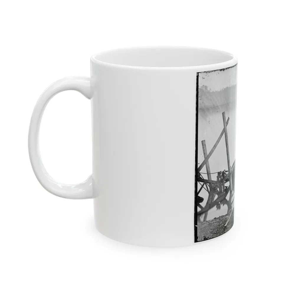 James River, Va. Butler's Dredge-Boat, Sunk By A Confederate Shell On Thanksgiving Day, 1864 (U.S. Civil War) White Coffee Mug-Go Mug Yourself