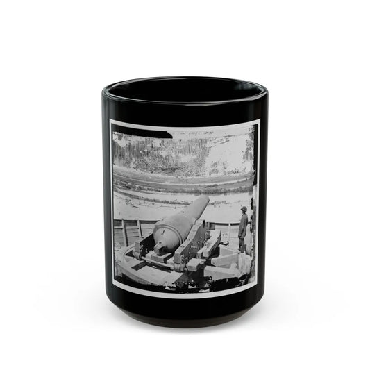 James River, Va. Confederate Gun Emplacement Above Dutch Gap (U.S. Civil War) Black Coffee Mug-15oz-Go Mug Yourself