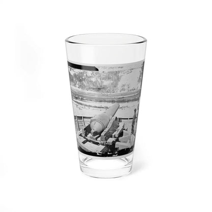 James River, Va. Confederate Gun Emplacement Above Dutch Gap (U.S. Civil War) Pint Glass 16oz-16oz-Go Mug Yourself