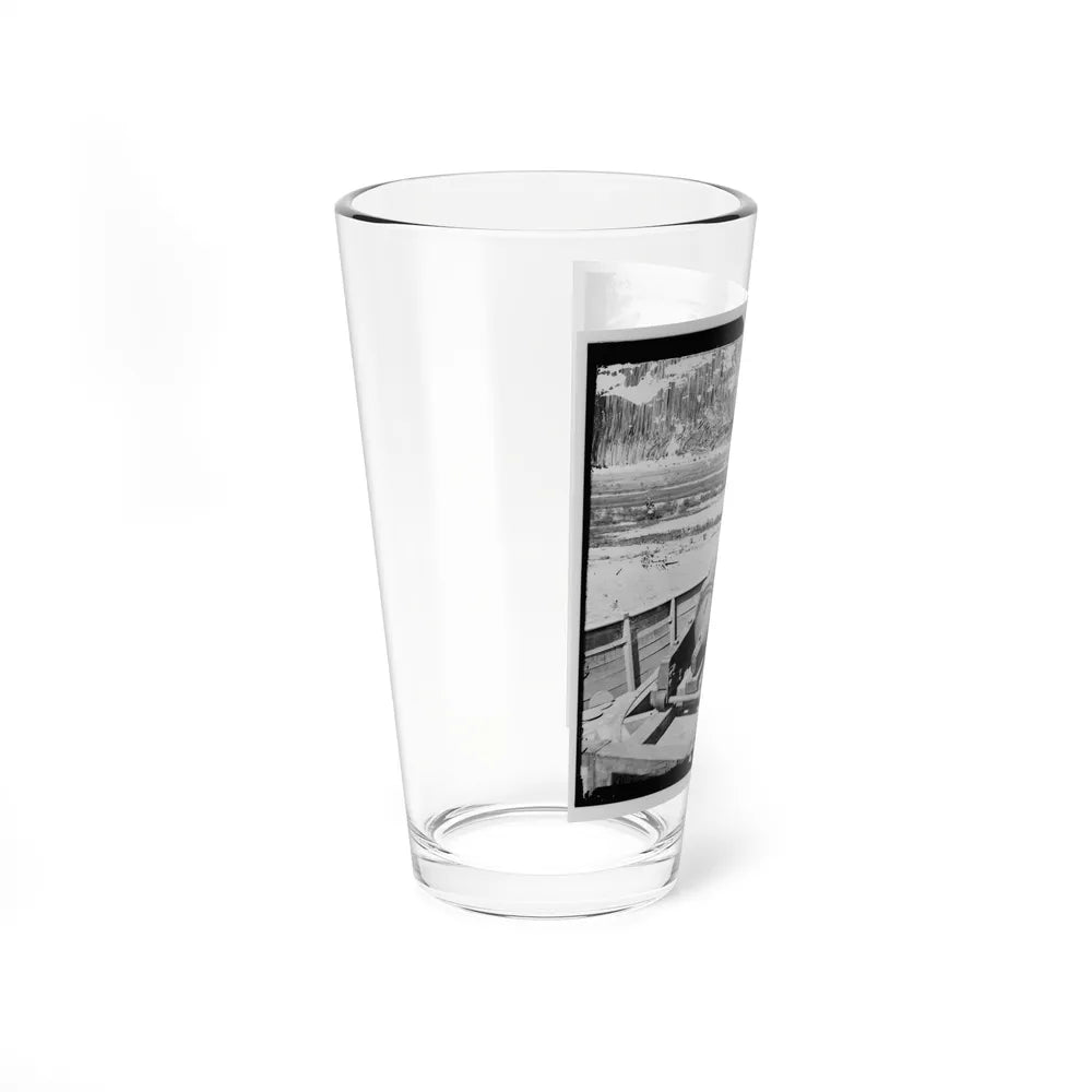 James River, Va. Confederate Gun Emplacement Above Dutch Gap (U.S. Civil War) Pint Glass 16oz-Go Mug Yourself