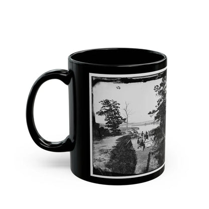 James River, Va. Confederate Gun In Battery Brooks (U.S. Civil War) Black Coffee Mug-Go Mug Yourself