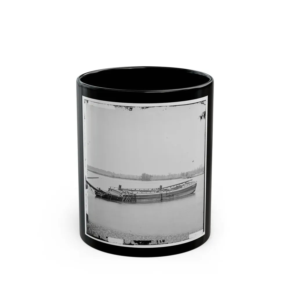 James River, Va. Schooners Sunk To Obstruct Passage (U.S. Civil War) Black Coffee Mug-11oz-Go Mug Yourself