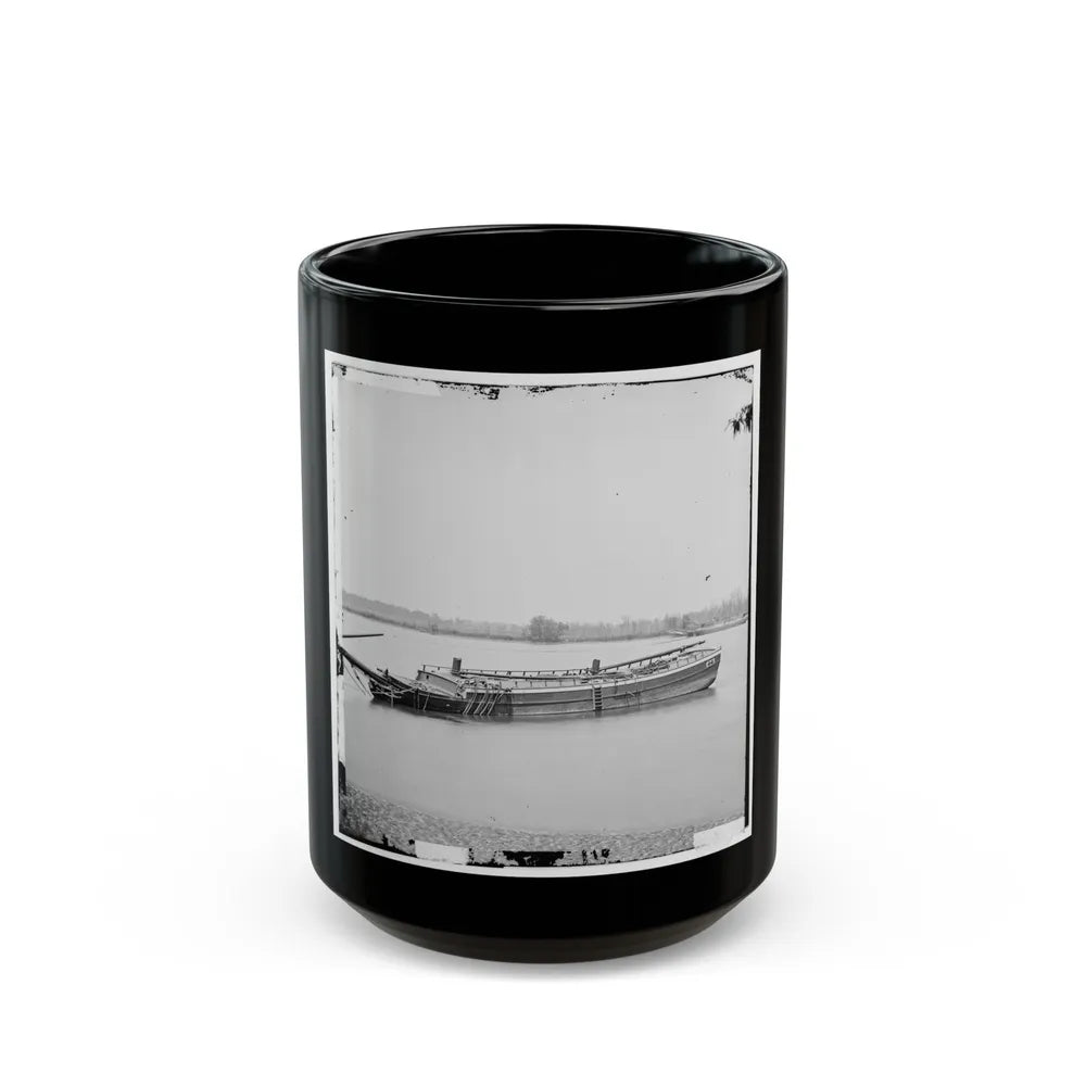 James River, Va. Schooners Sunk To Obstruct Passage (U.S. Civil War) Black Coffee Mug-15oz-Go Mug Yourself