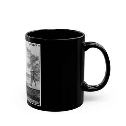 James River, Va. Sunken Confederate Ships Virginia (Ram) And Jamestown (U.S. Civil War) Black Coffee Mug-Go Mug Yourself