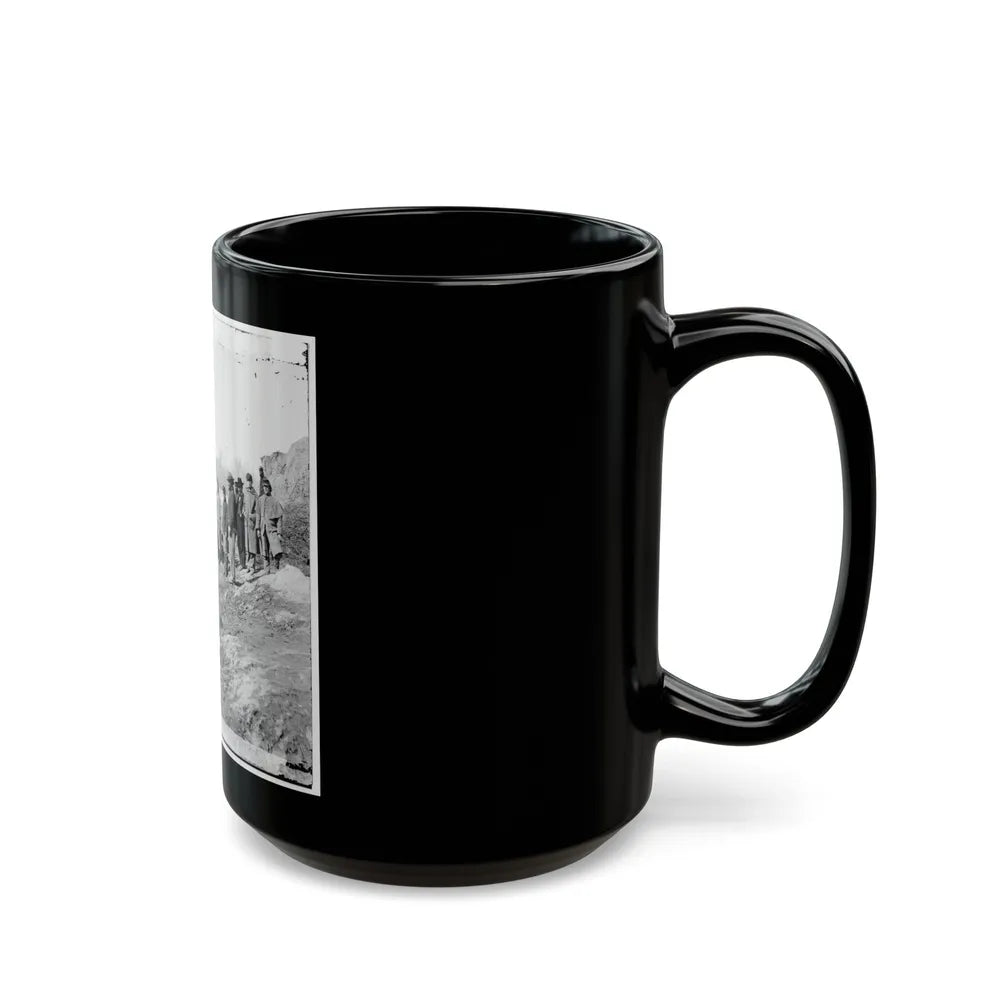 James River, Va. View Of The Completed Dutch Gap Canal (U.S. Civil War) Black Coffee Mug-Go Mug Yourself