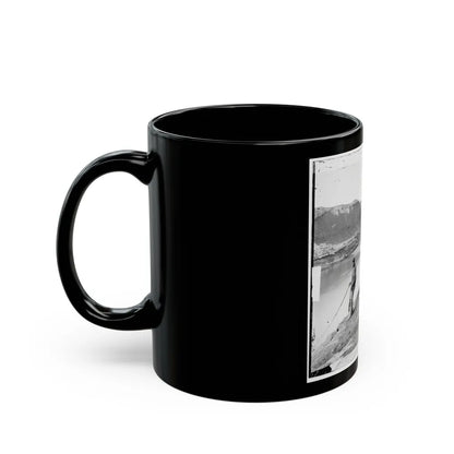 James River, Va. View Of The Completed Dutch Gap Canal (U.S. Civil War) Black Coffee Mug-Go Mug Yourself