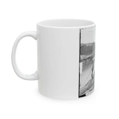 James River, Va. View Of The Completed Dutch Gap Canal (U.S. Civil War) White Coffee Mug-Go Mug Yourself