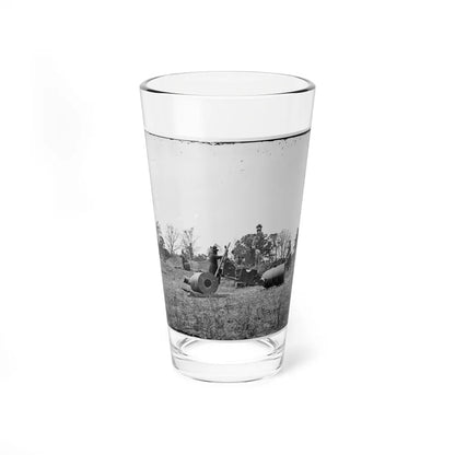 James River, Va. Work Party And Mortars At Butler's Crow's Nest (U.S. Civil War) Pint Glass 16oz-16oz-Go Mug Yourself