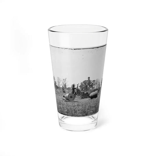 James River, Va. Work Party And Mortars At Butler's Crow's Nest (U.S. Civil War) Pint Glass 16oz-16oz-Go Mug Yourself