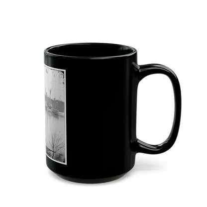 James River, Virginia. U.S. Gunboat Massasoit (U.S. Civil War) Black Coffee Mug - Go Mug Yourself