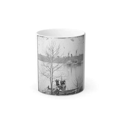 James River, Virginia. U.S. Gunboat Massasoit (U.S. Civil War) Color Changing Coffee Mug 11oz Default Title 11oz - Go Mug Yourself
