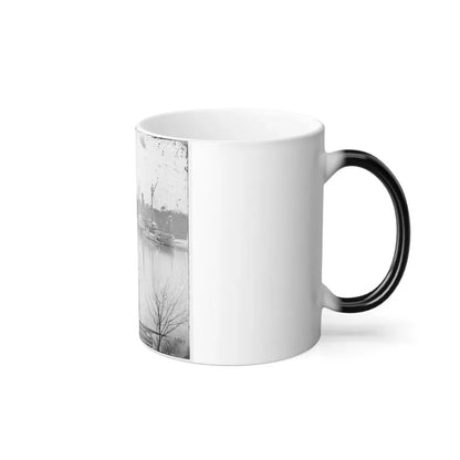James River, Virginia. U.S. Gunboat Massasoit (U.S. Civil War) Color Changing Coffee Mug 11oz - Go Mug Yourself