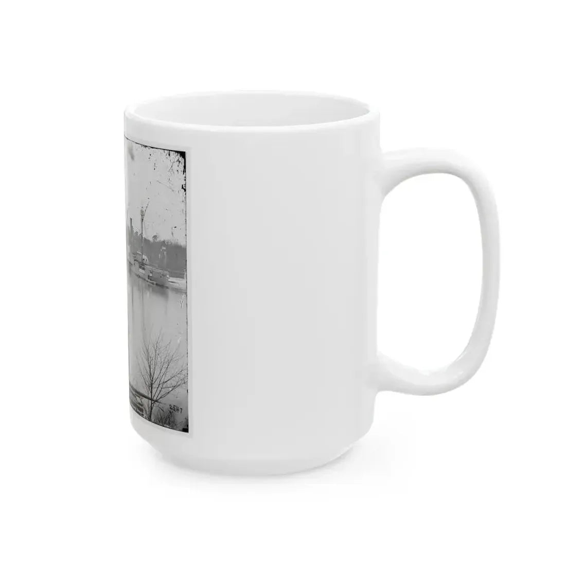 James River, Virginia. U.S. Gunboat Massasoit (U.S. Civil War) White Coffee Mug - Go Mug Yourself